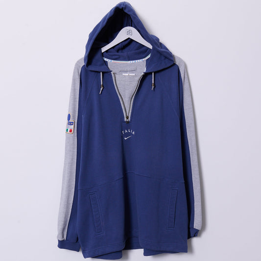 Vintage Italia 1996 Nike Quarter Zip Hoodie XXL