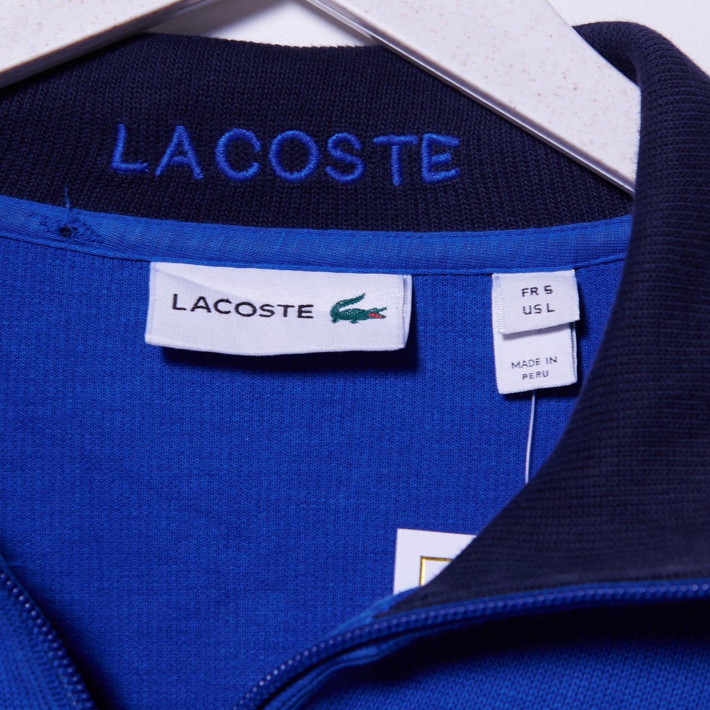 Vintage Lacoste Quarter Zip Sweatshirt Large