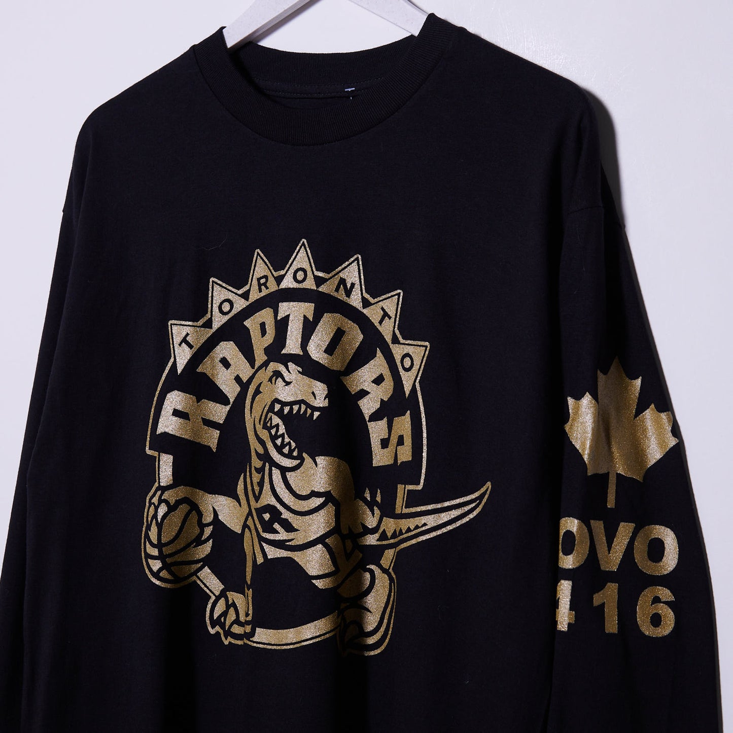 Vintage Toronto Raptors OVO 2014 NBA Drake Long Sleeve T-shirt Large