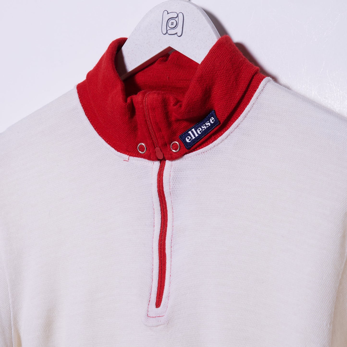 Vintage Ellesse 90s Quarter Zip Sweatshirt Medium