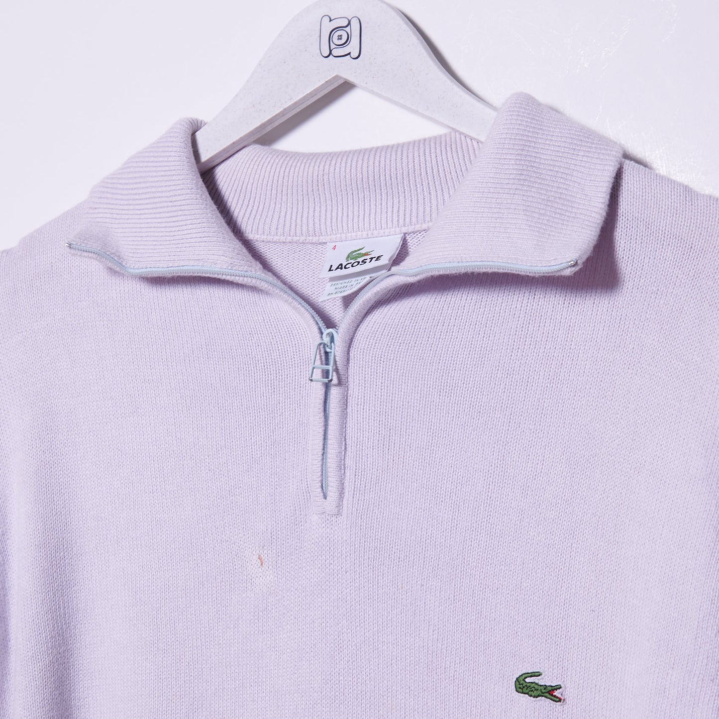 Vintage Lacoste Quarter Zip Knit XL