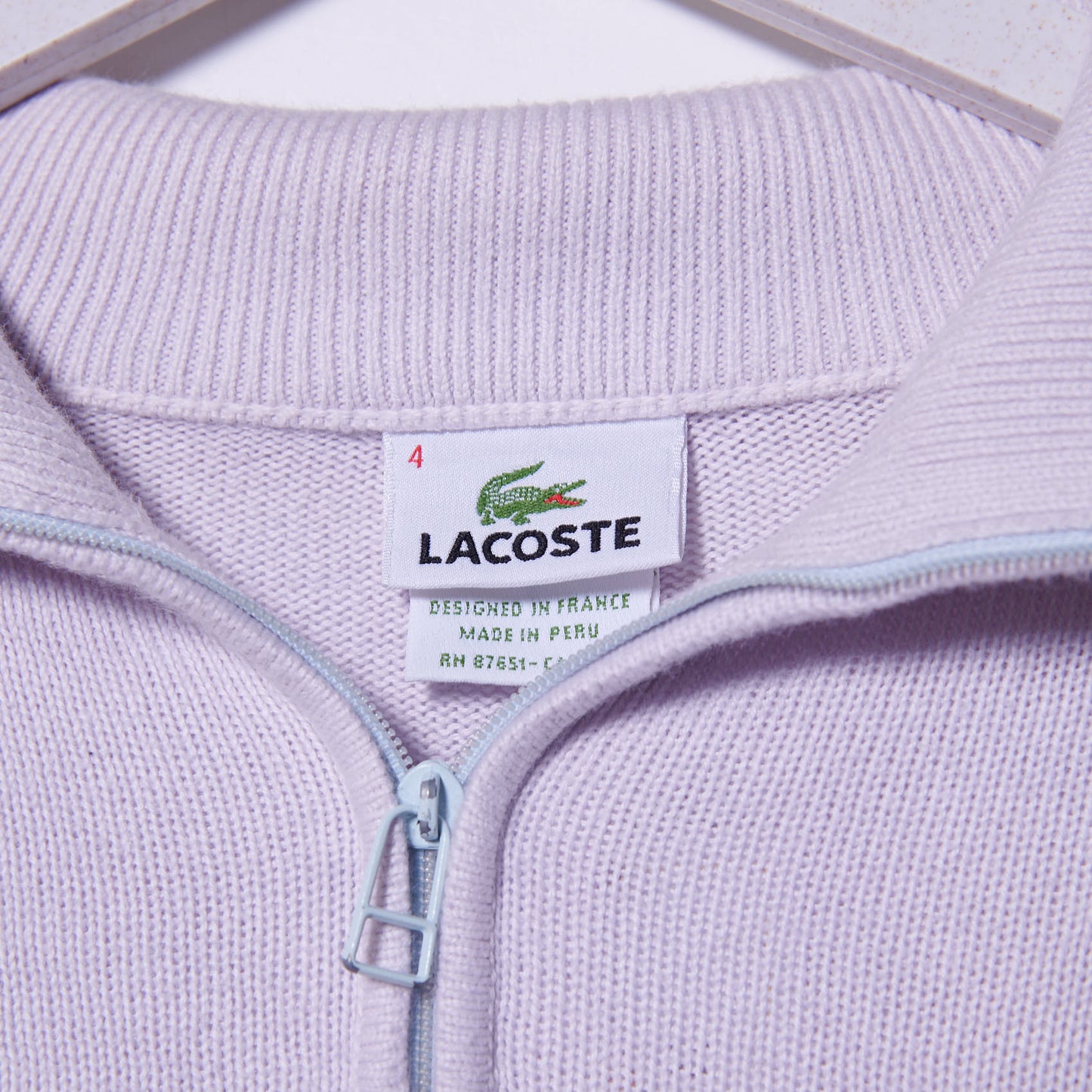 Vintage Lacoste Quarter Zip Knit XL