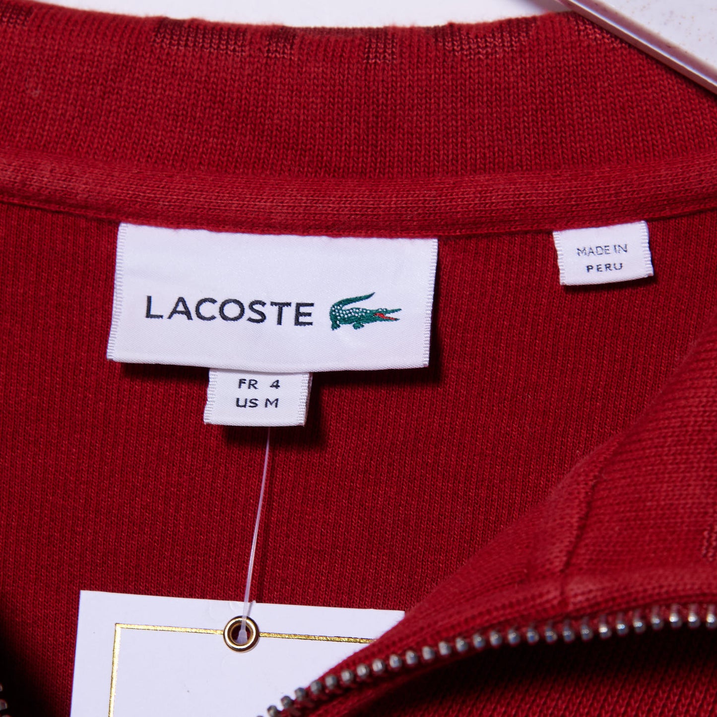 Vintage Lacoste Quarter Zip Knit Medium