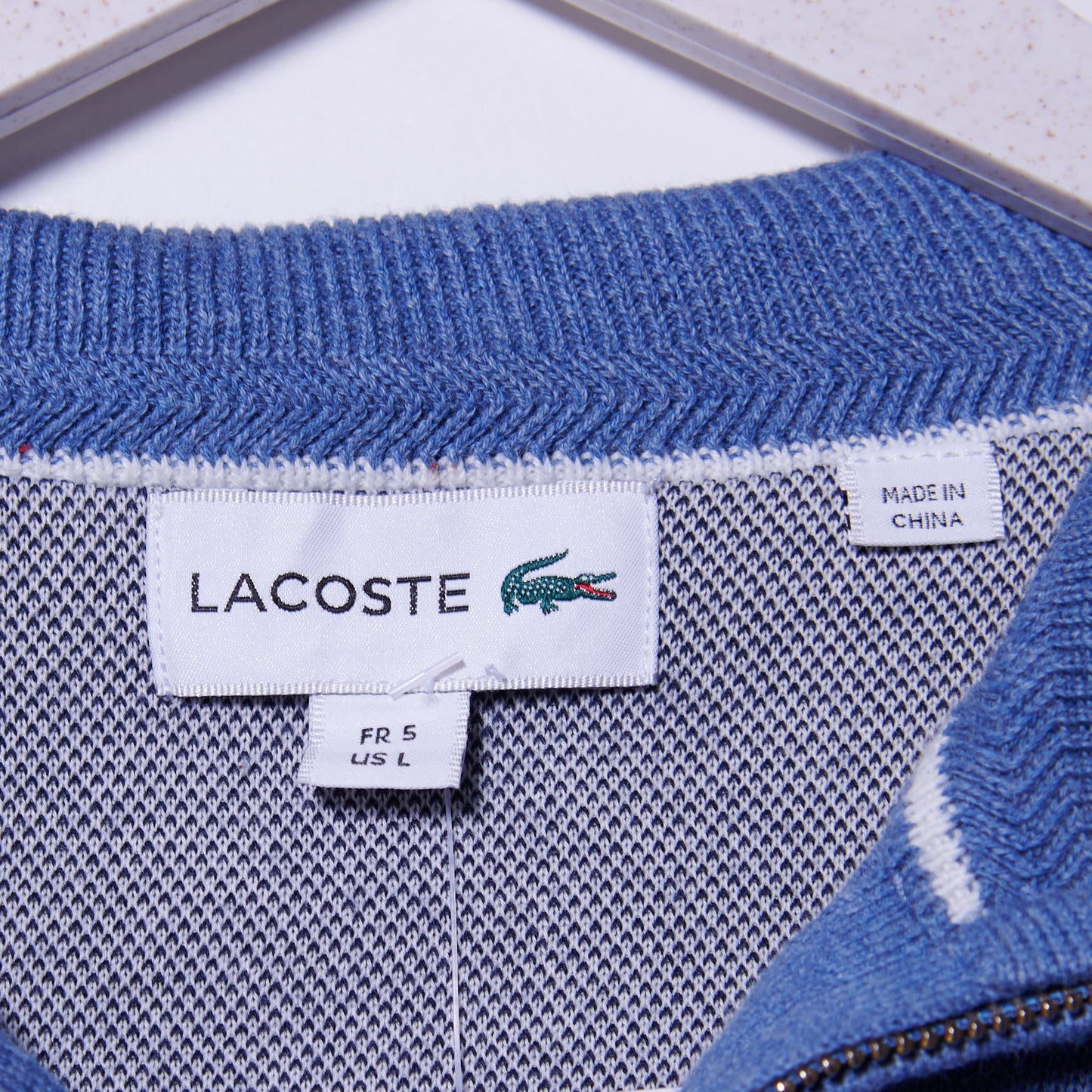 Vintage Lacoste Quarter Zip Knit Large