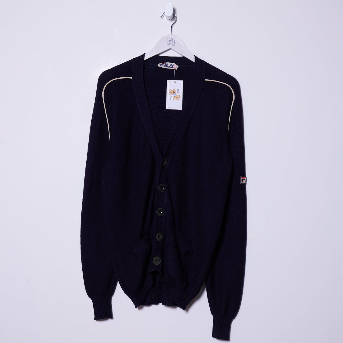Vintage Fila 80s Cardigan Medium