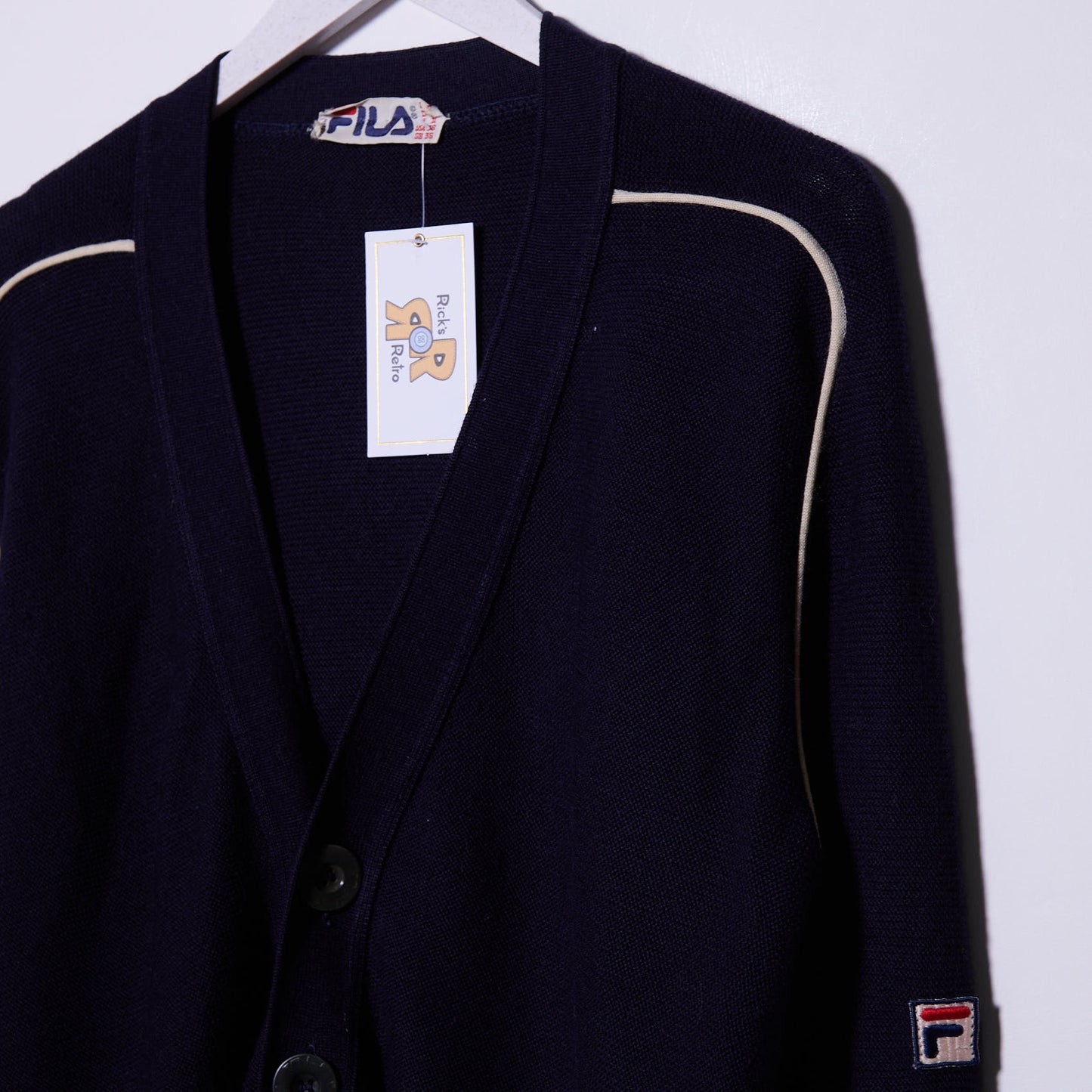 Vintage Fila 80s Cardigan Medium