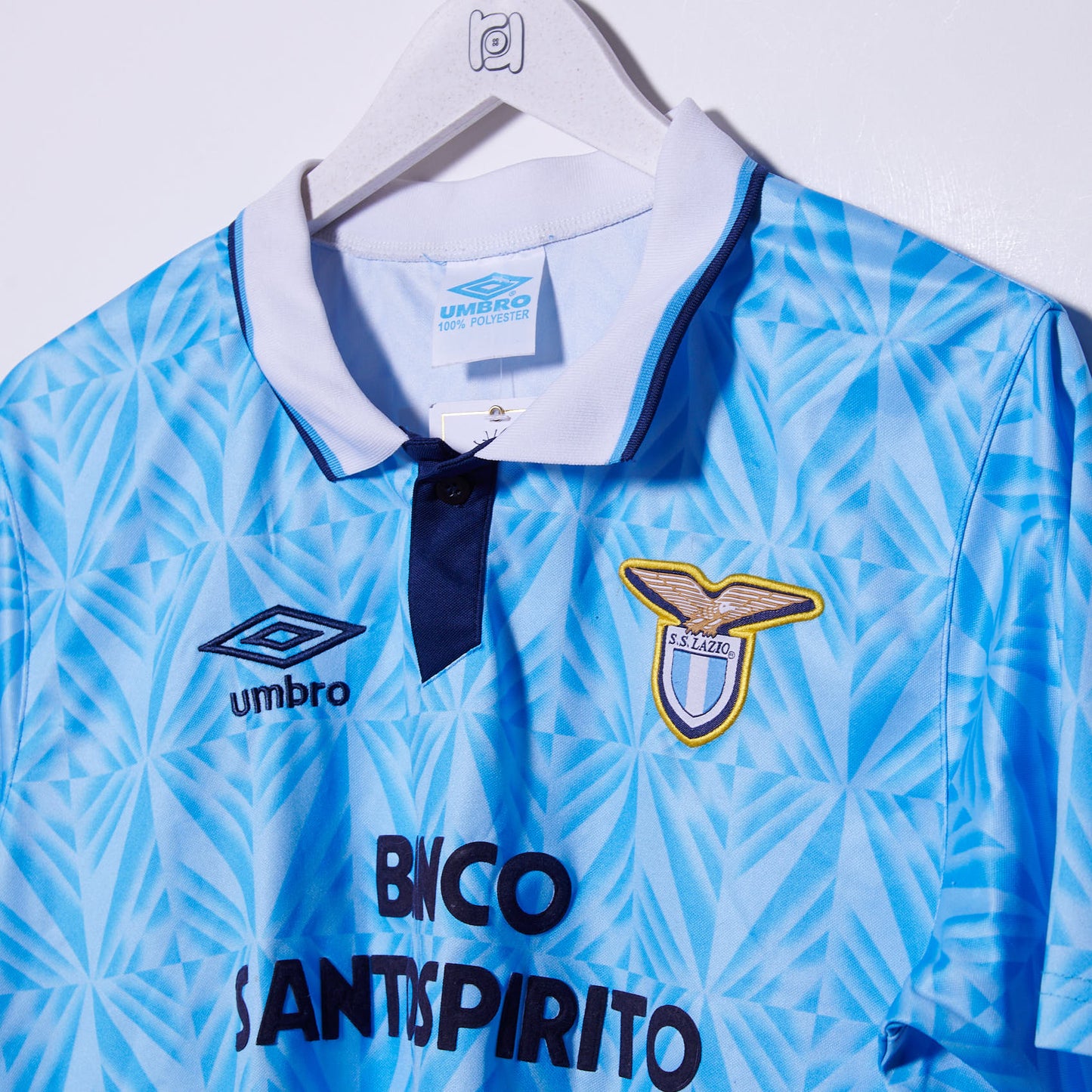 Vintage Lazio 1992 Umbro Shirt # 10 Gascoigne Large