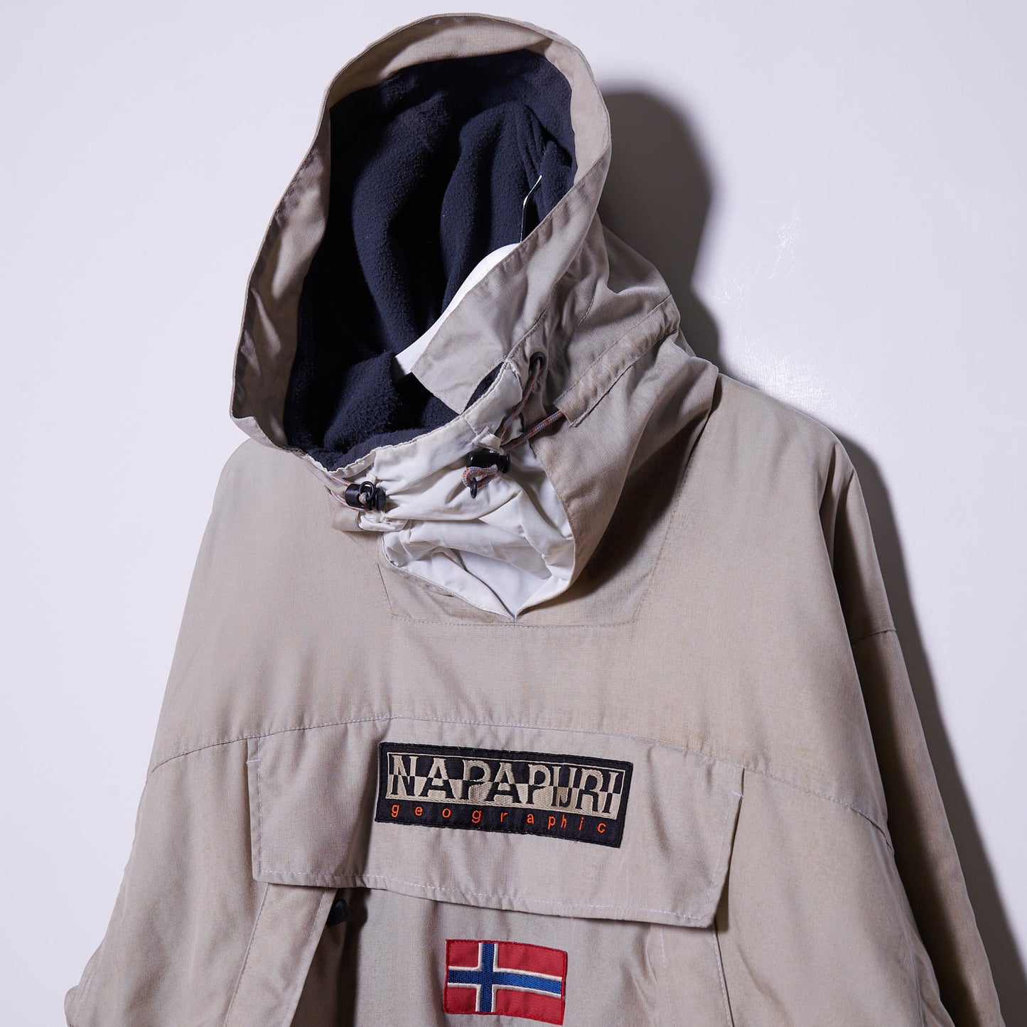 Vintage Napapijri Cordura Pullover Jacket Large