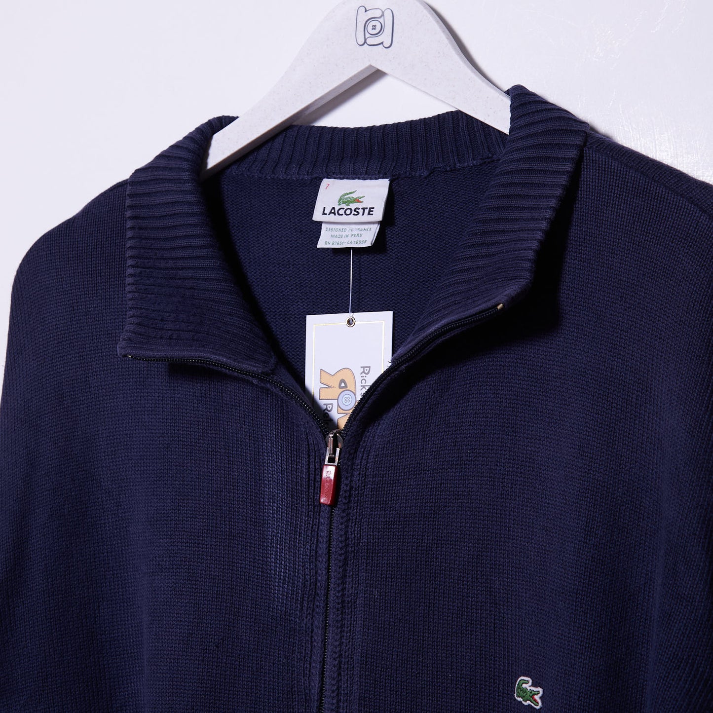 Vintage Lacoste Full Zip Knit XXL