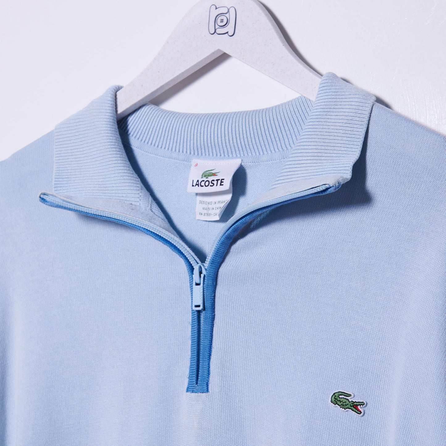 Vintage Lacoste Quarter Zip Knit XL