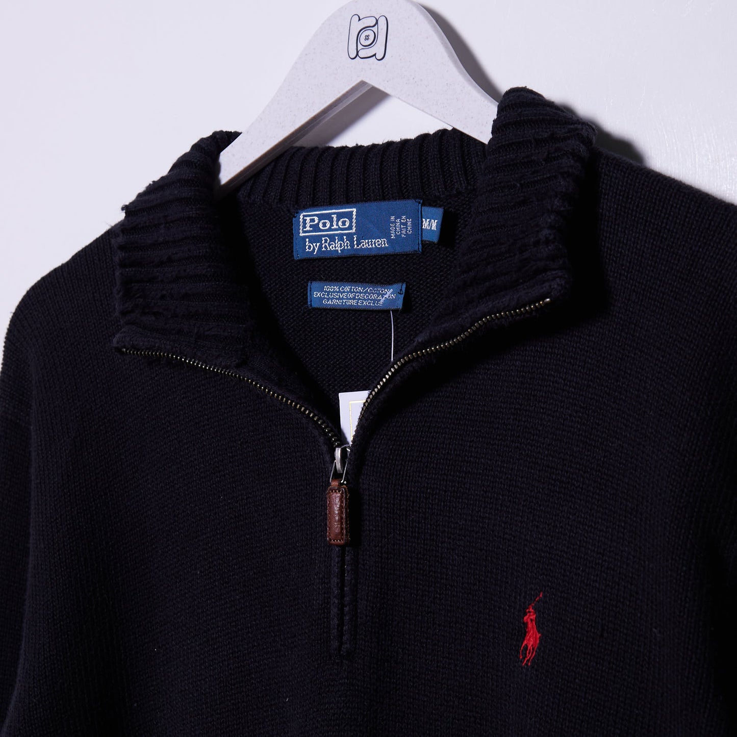 Vintage Ralph Lauren Quarter Zip Knit Medium