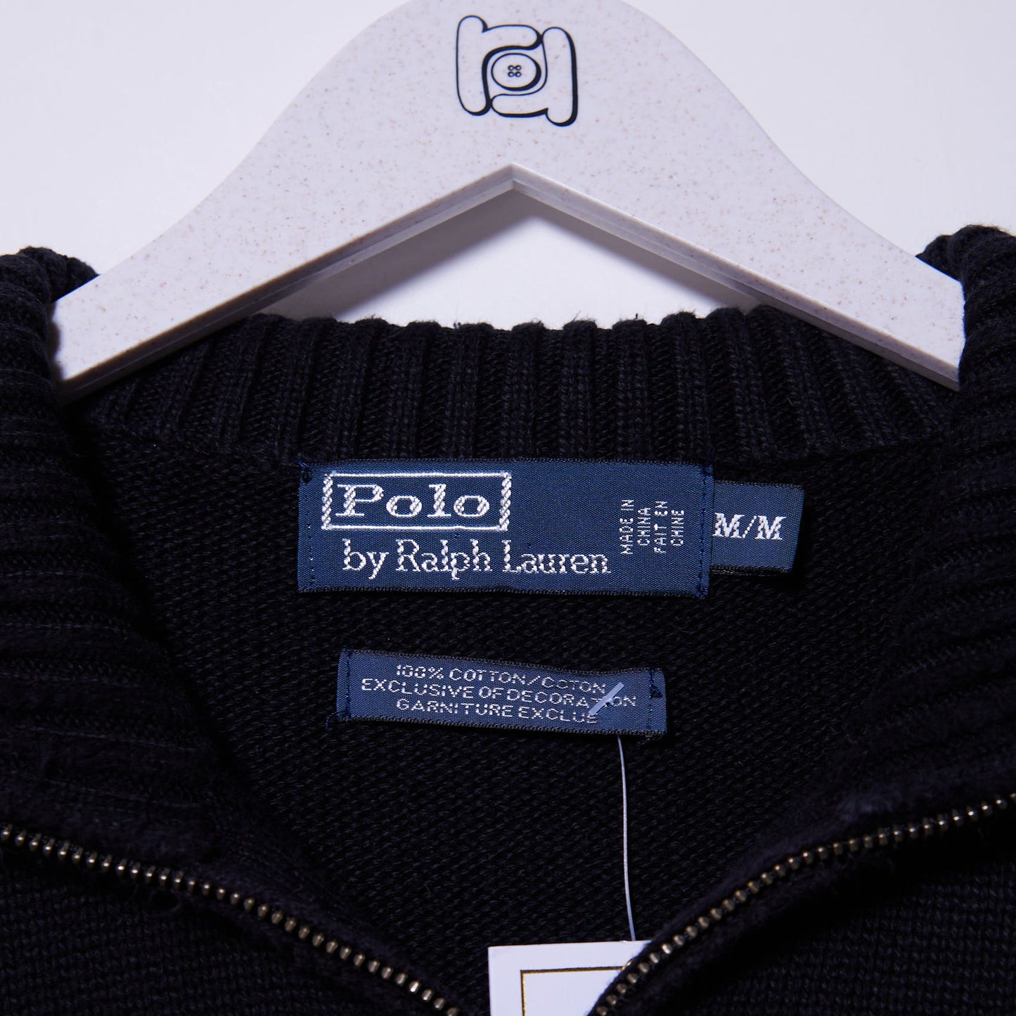 Vintage Ralph Lauren Quarter Zip Knit Medium