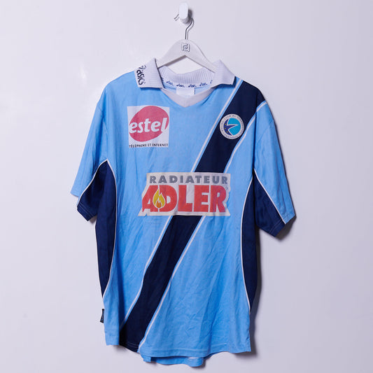 Vintage Strasbourg Asics 2001 Home Shirt #5 Bertin XL