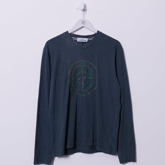 Vintage Stone Island Long Sleeve T-Shirt Large