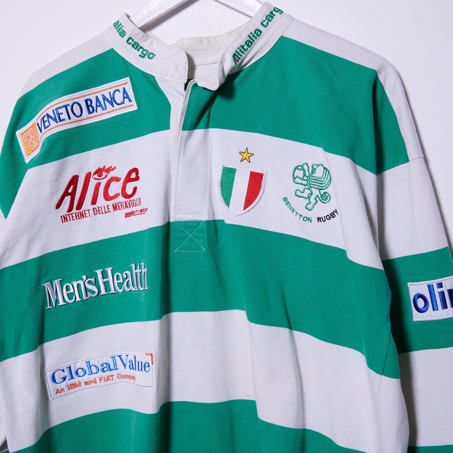 Vintage Italy Benetton Rugby Shirt XL