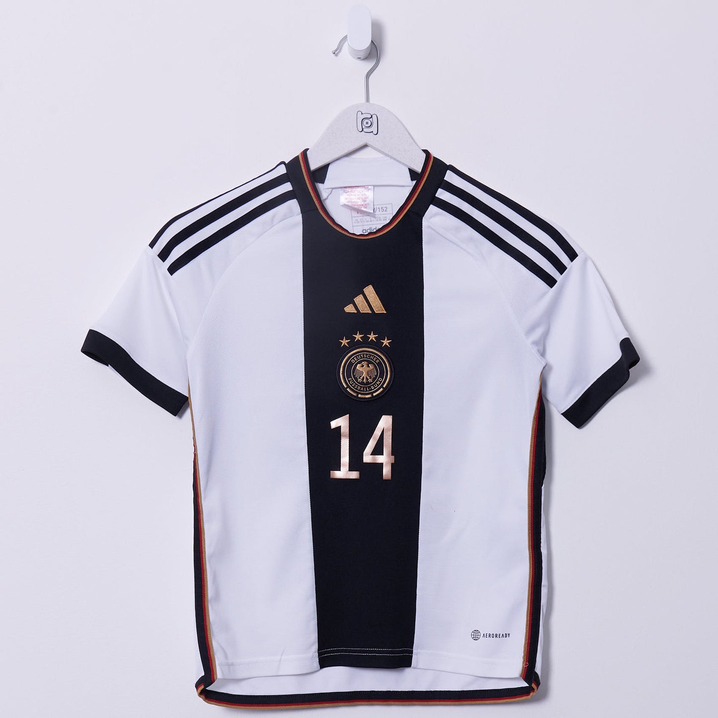 Vintage Germany 2022-2023 Adidas Home Shirt #14 Musiala Age 11 / 12