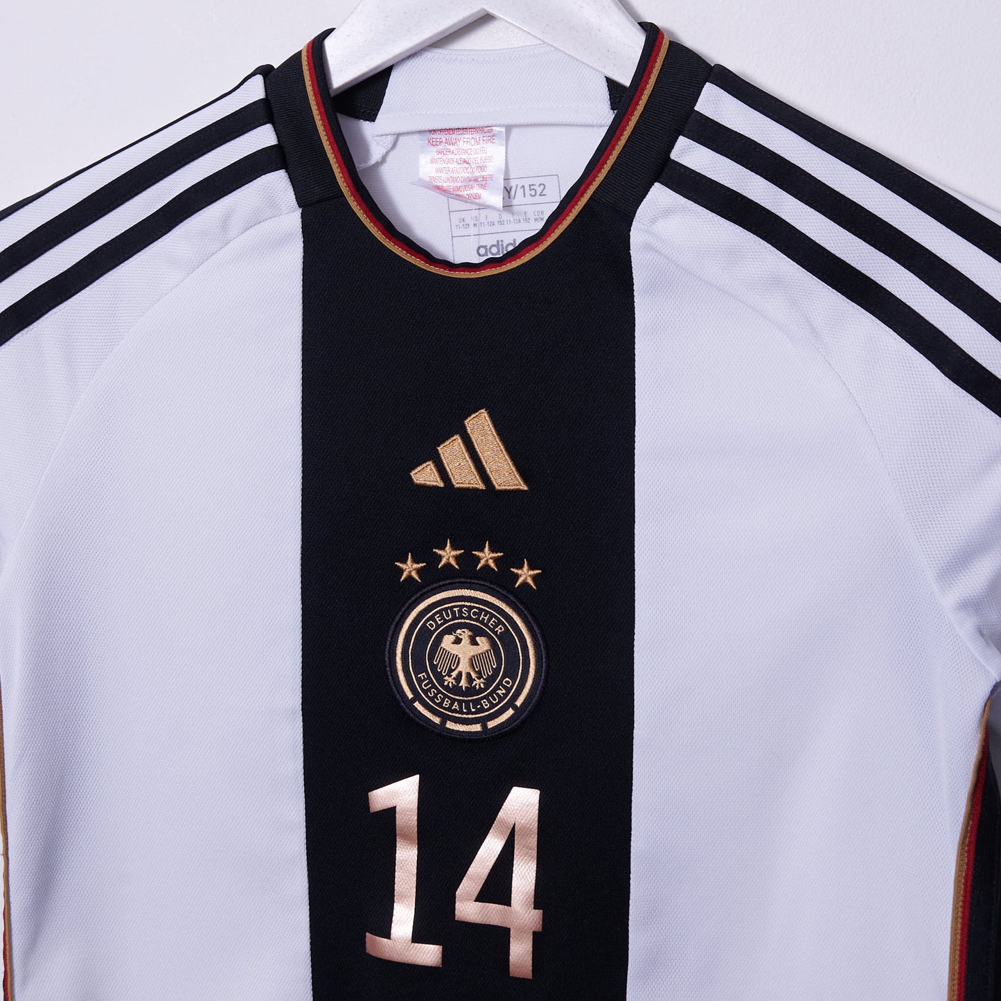 Vintage Germany 2022-2023 Adidas Home Shirt #14 Musiala Age 11 / 12