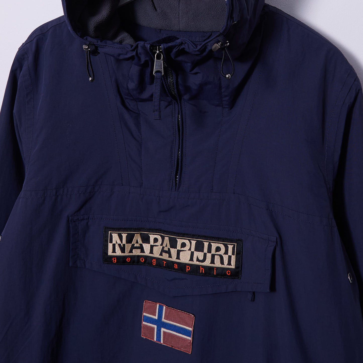 Vintage Napapijri Quarter Zip Jacket Medium