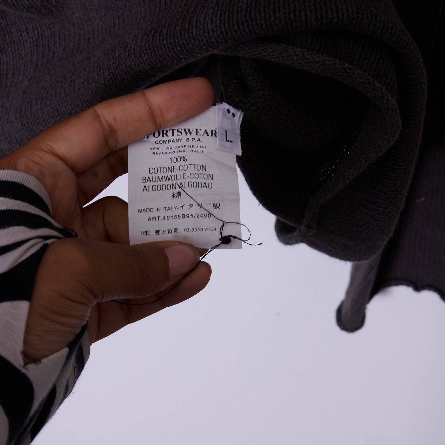 Vintage Stone Island 2003 Quarter Zip Knit XL