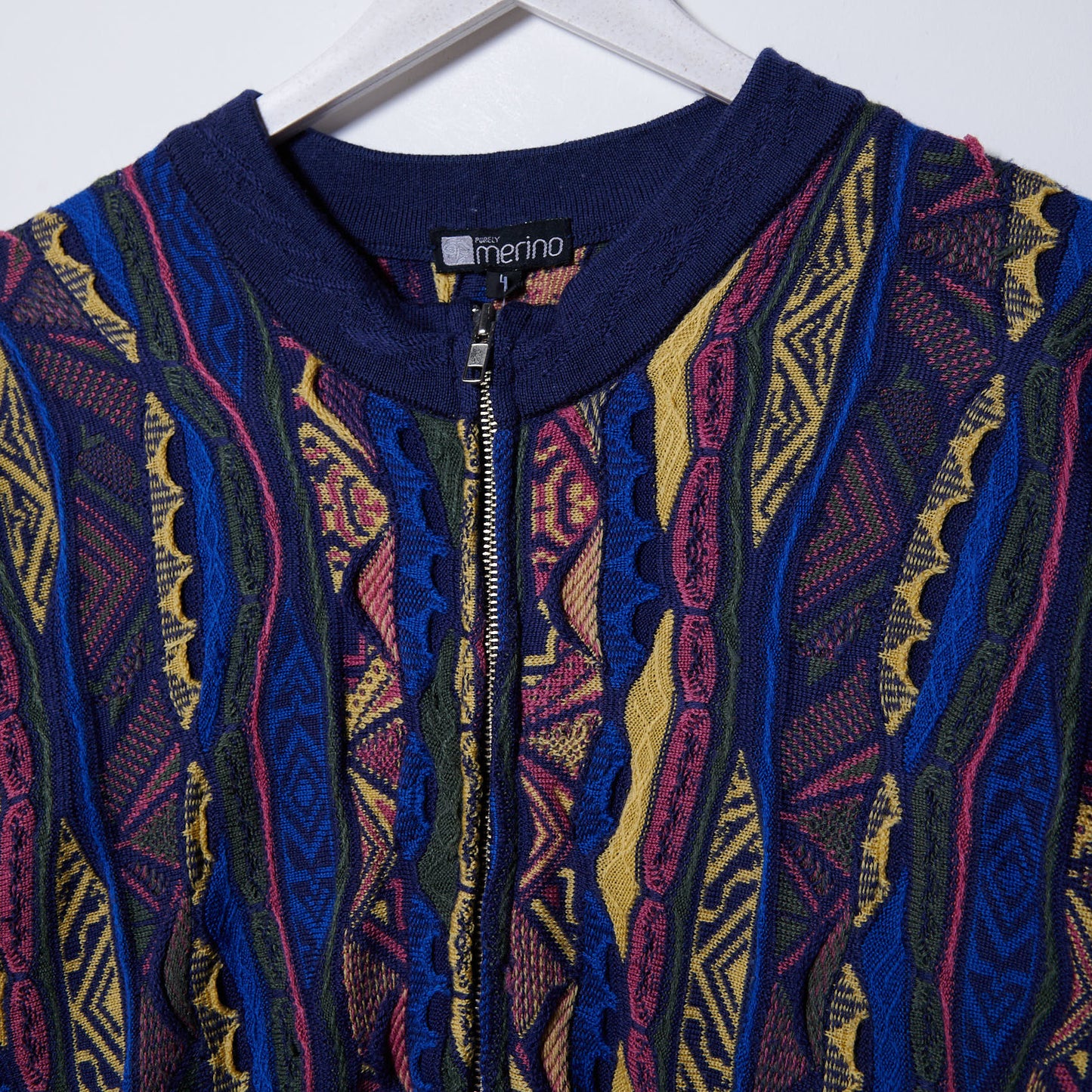 Vintage Coogi Style Full Knit Jumper Medium