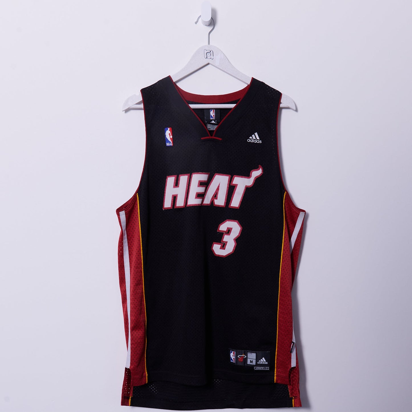 Vintage Miami Heat Adidas Shirt #3 Dwayne Wade Medium