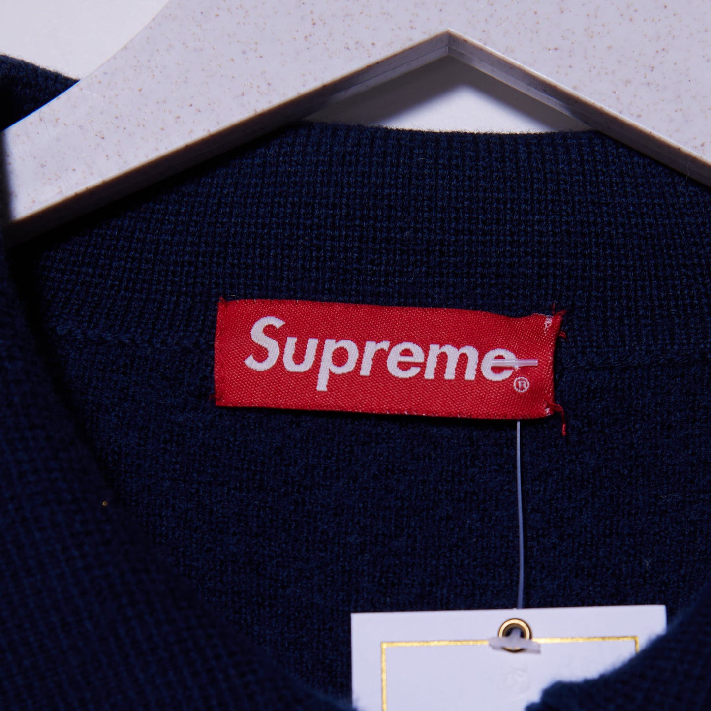 Vintage Supreme Full Zip Collared Knit Medium