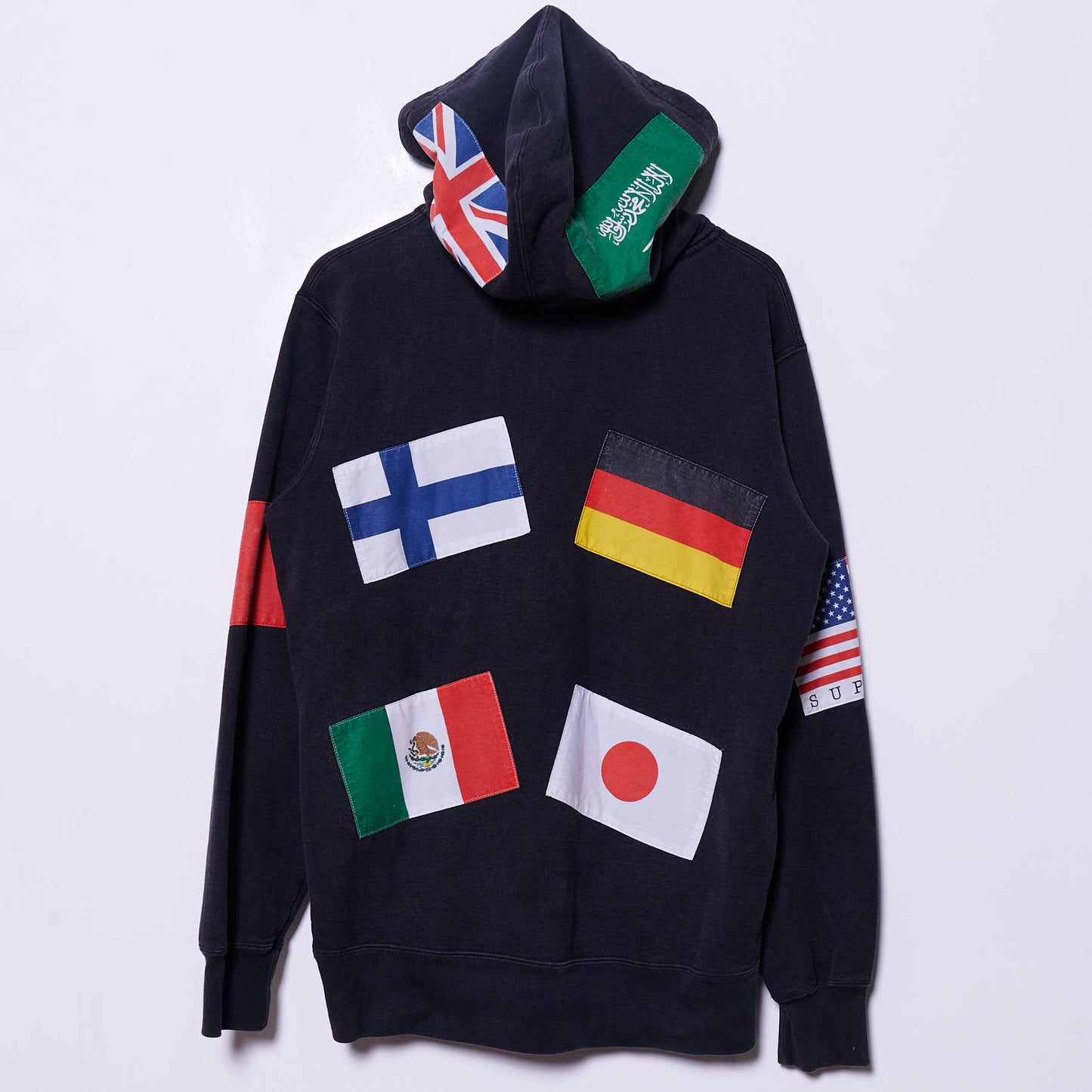 Hoodie Jacket Supreme Sweater Malaysia Address Flag Supreme