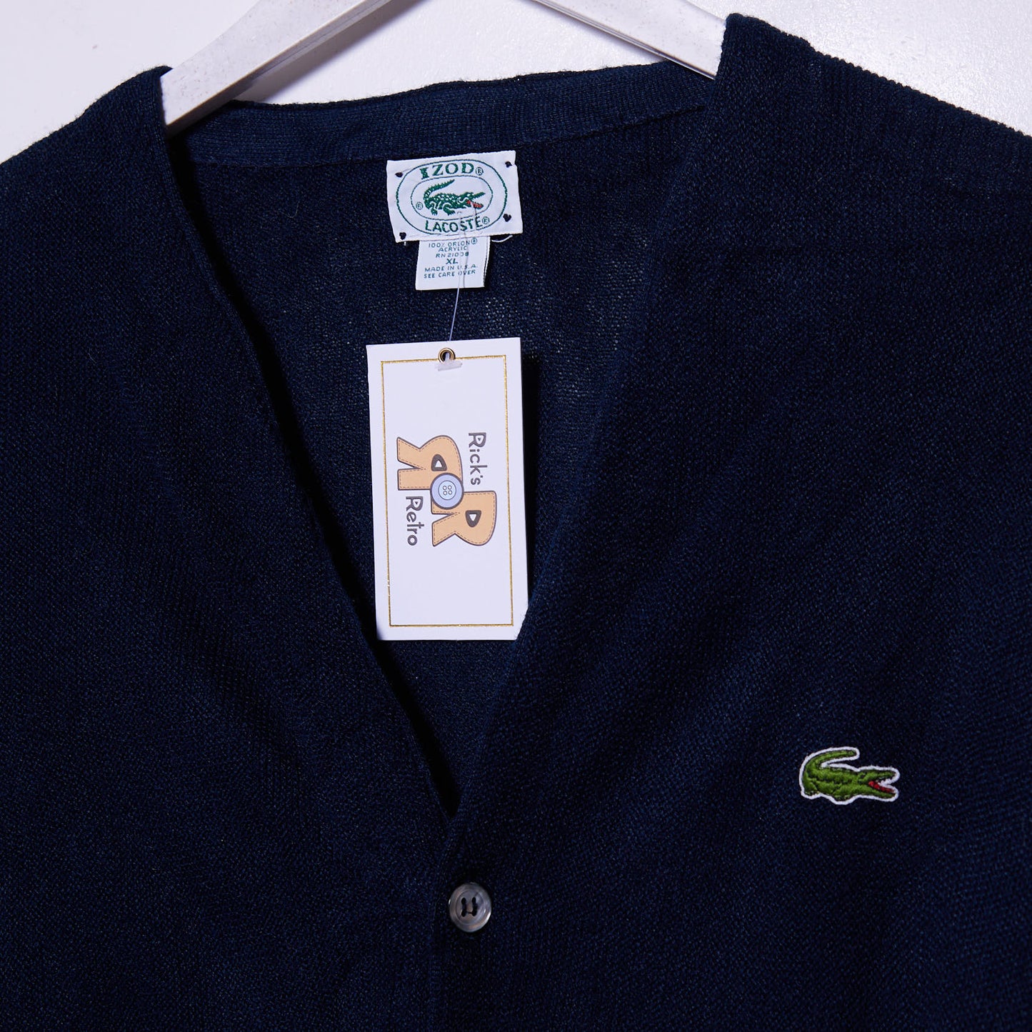 Vintage Lacoste Cardigan XL
