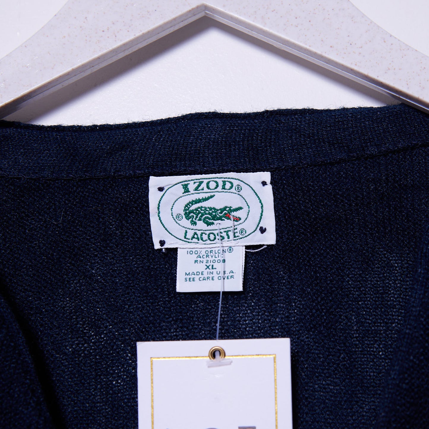 Vintage Lacoste Cardigan XL