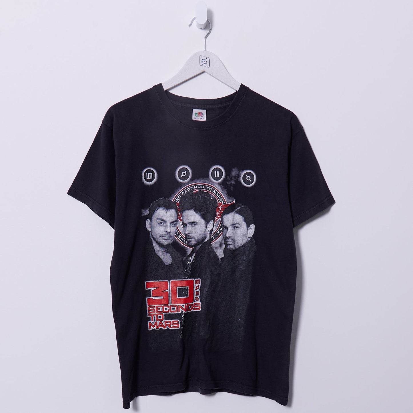 Vintage 30 Seconds to Mars Band Fruit of the Loom T-Shirt Medium