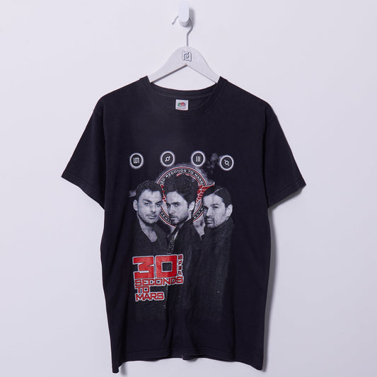 Vintage 30 Seconds to Mars Band Fruit of the Loom T-Shirt Medium