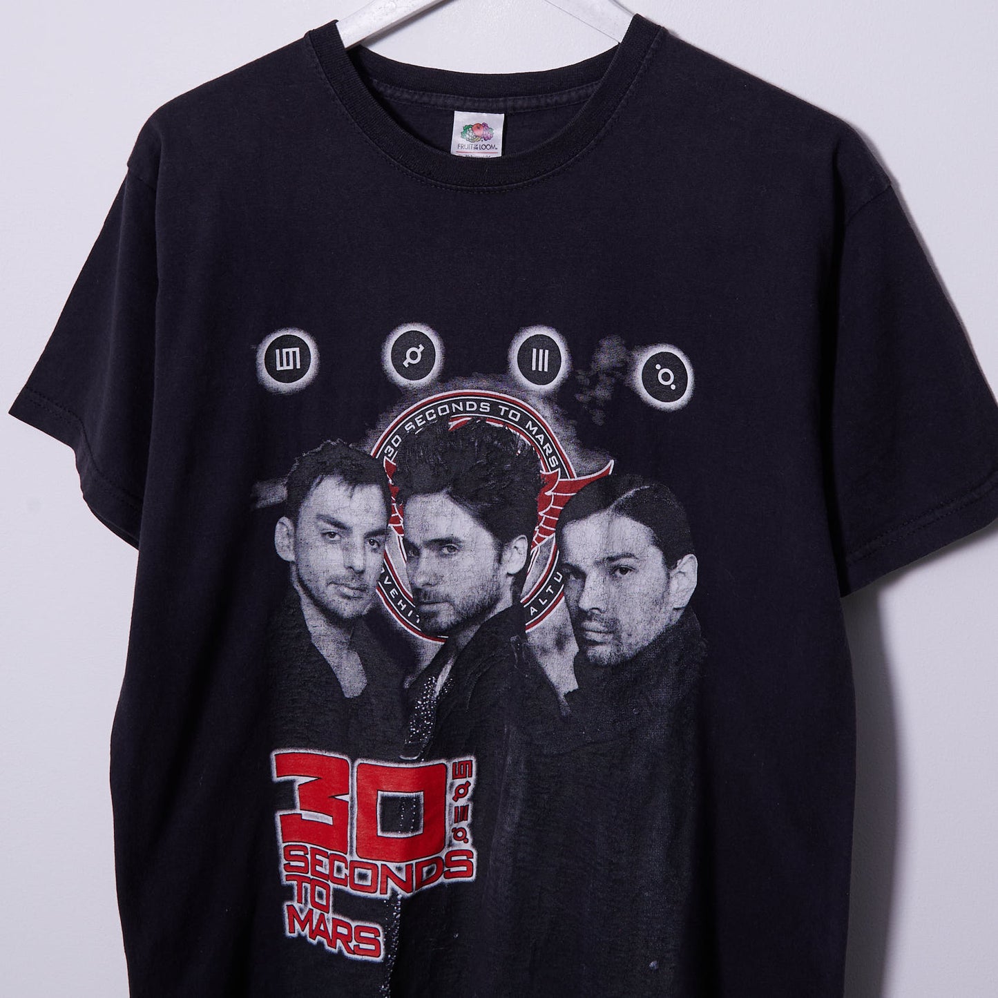 Vintage 30 Seconds to Mars Band Fruit of the Loom T-Shirt Medium