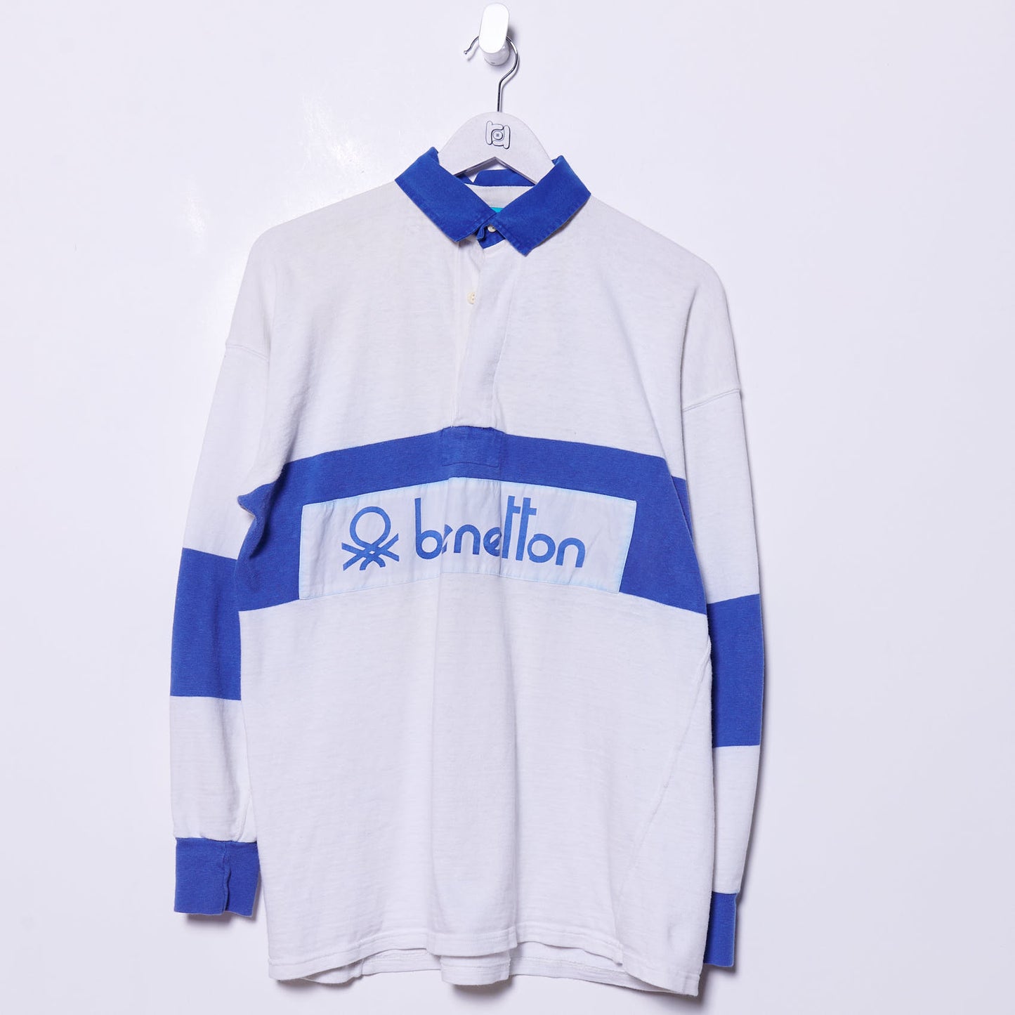 Vintage Benetton 90s Rugby Shirt Medium