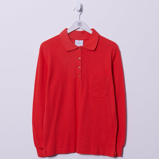 Vintage Fendi 90s Long Sleeve Polo Shirt Small