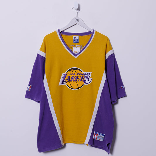 Vintage LA Lakers 90s Champion T-Shirt Large