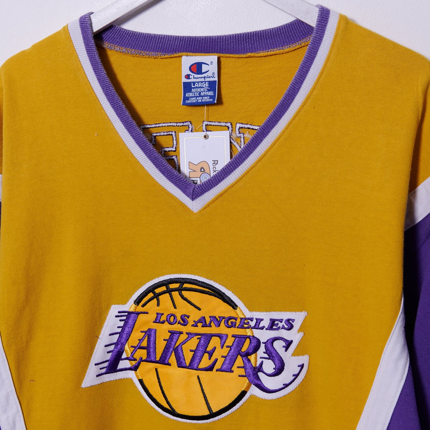 Vintage LA Lakers 90s Champion T-Shirt Large