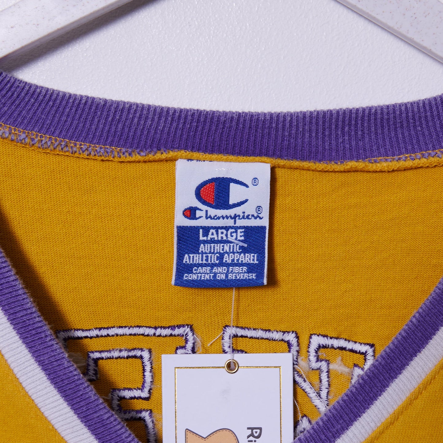 Vintage LA Lakers 90s Champion T-Shirt Large