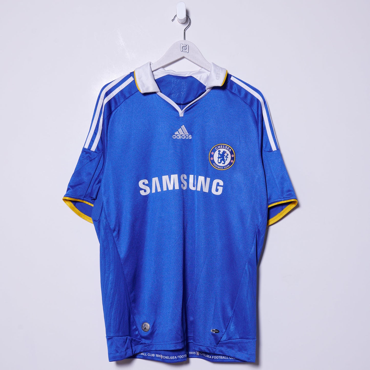 Vintage Chelsea 2006-08 Adidas Home Shirt #10 Joe Cole Large