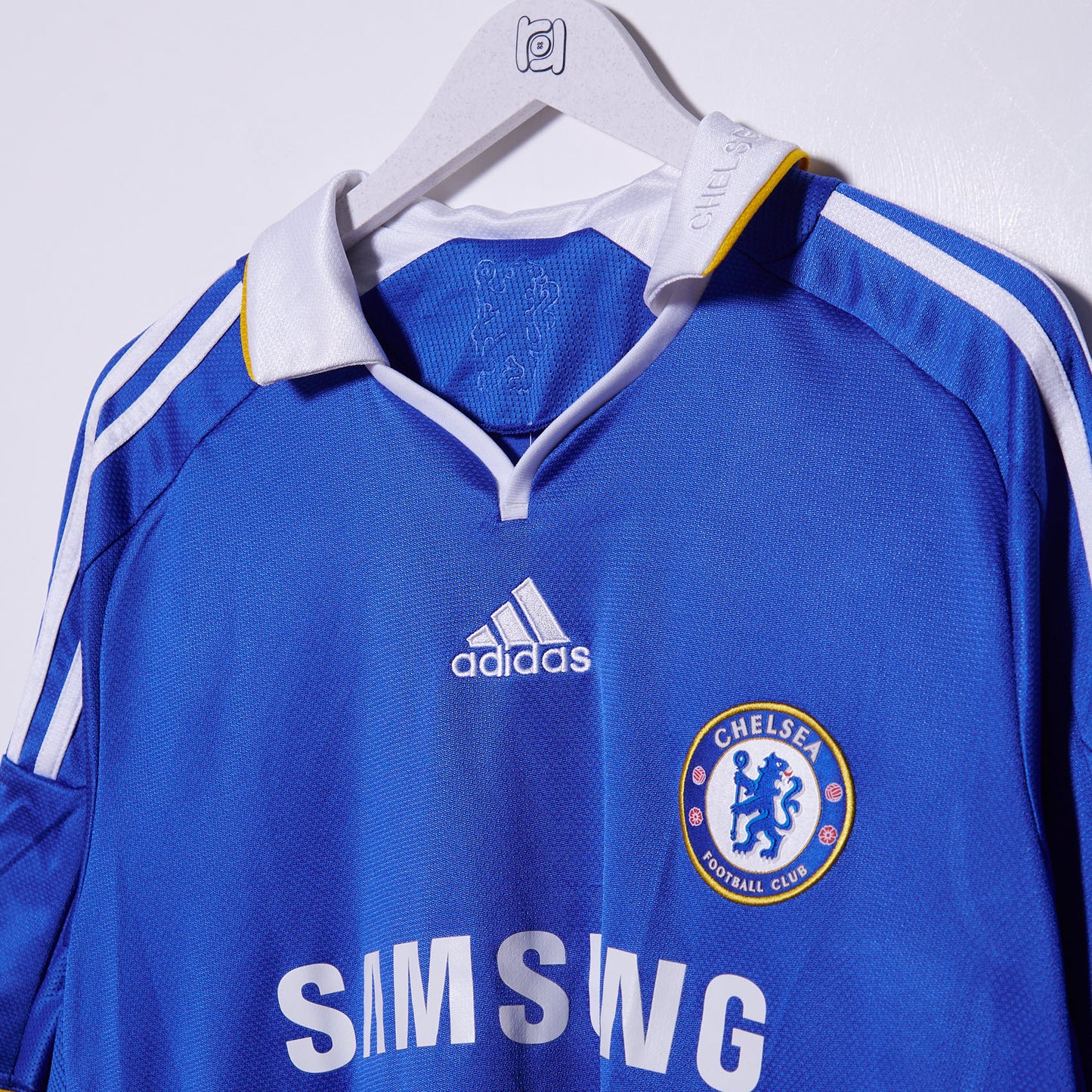 Vintage Chelsea 2006-08 Adidas Home Shirt #10 Joe Cole Large