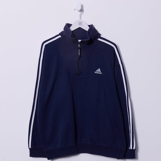 Vintage Adidas Quarter Zip Sweatshirt Large
