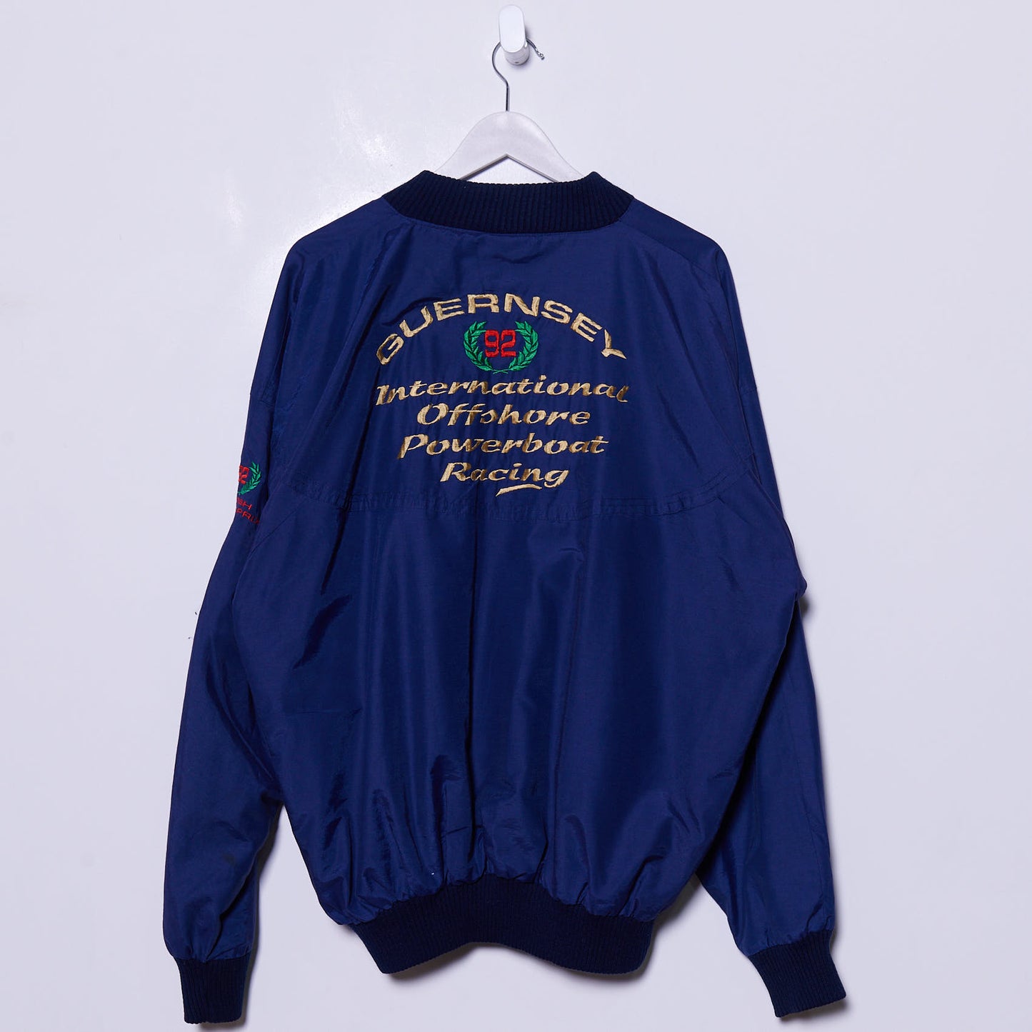 Vintage Guernsey Offshore 1992 International Powerboat Racing Bomber Jacket XL