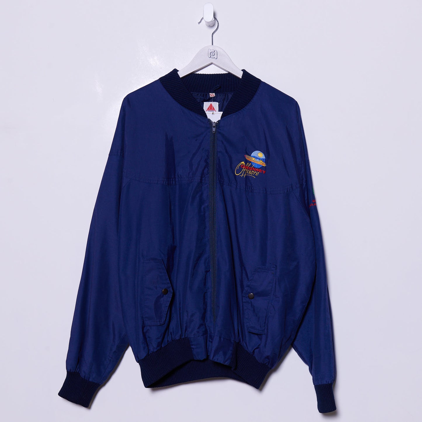 Vintage Guernsey Offshore 1992 International Powerboat Racing Bomber Jacket XL