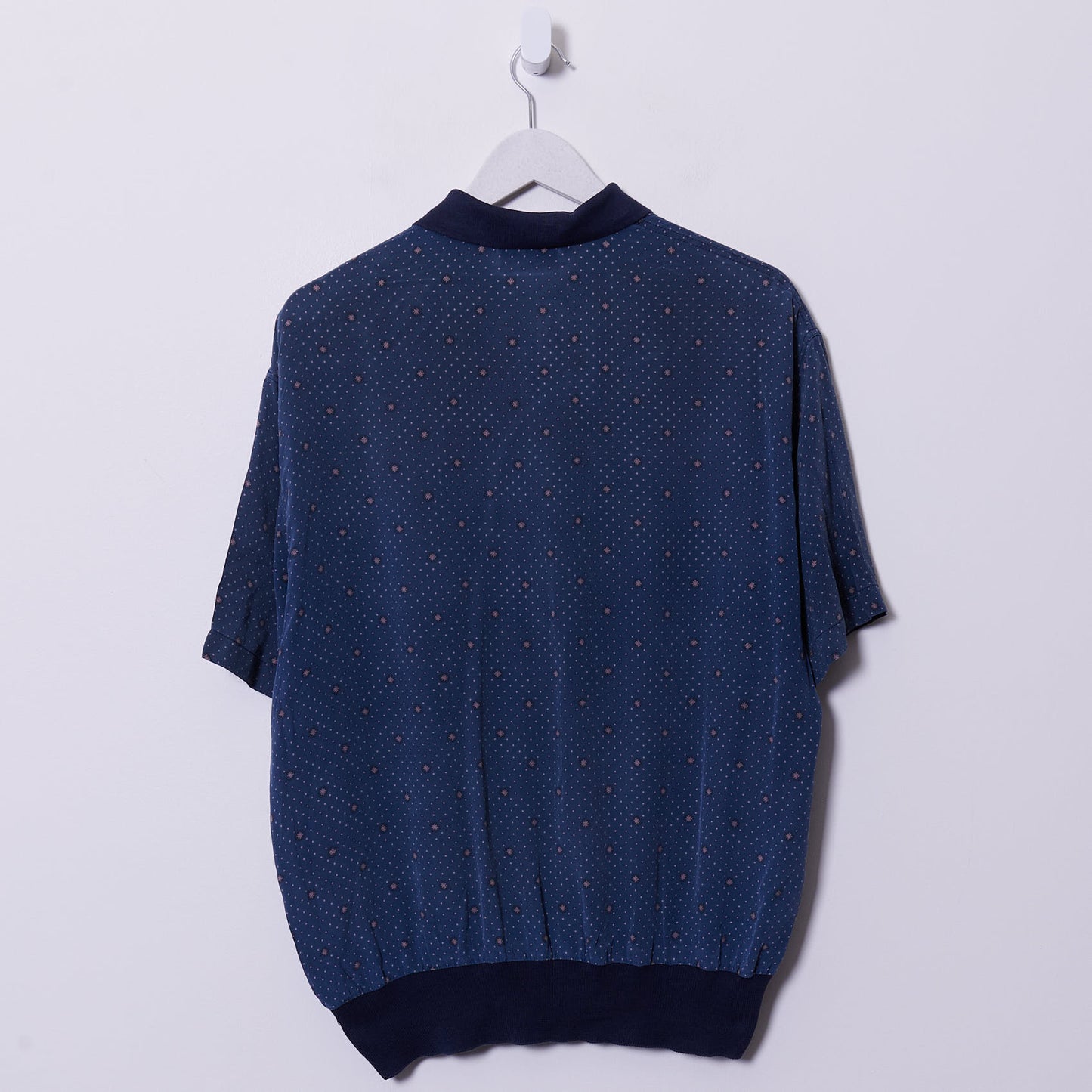 Vintage YSL 90s Silk Polo Shirt Medium
