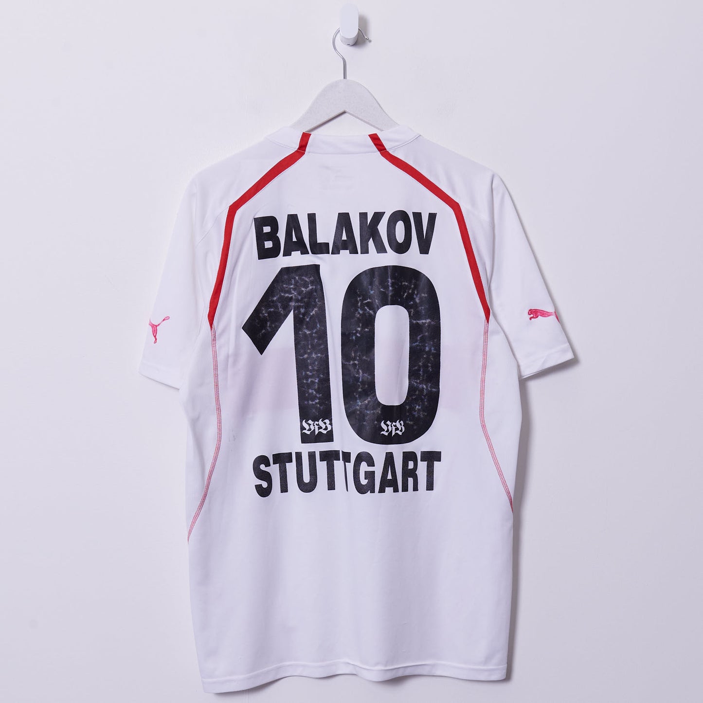 Vintage Stuttgart 2002-03 Puma Home Shirt #10 Balakov Large