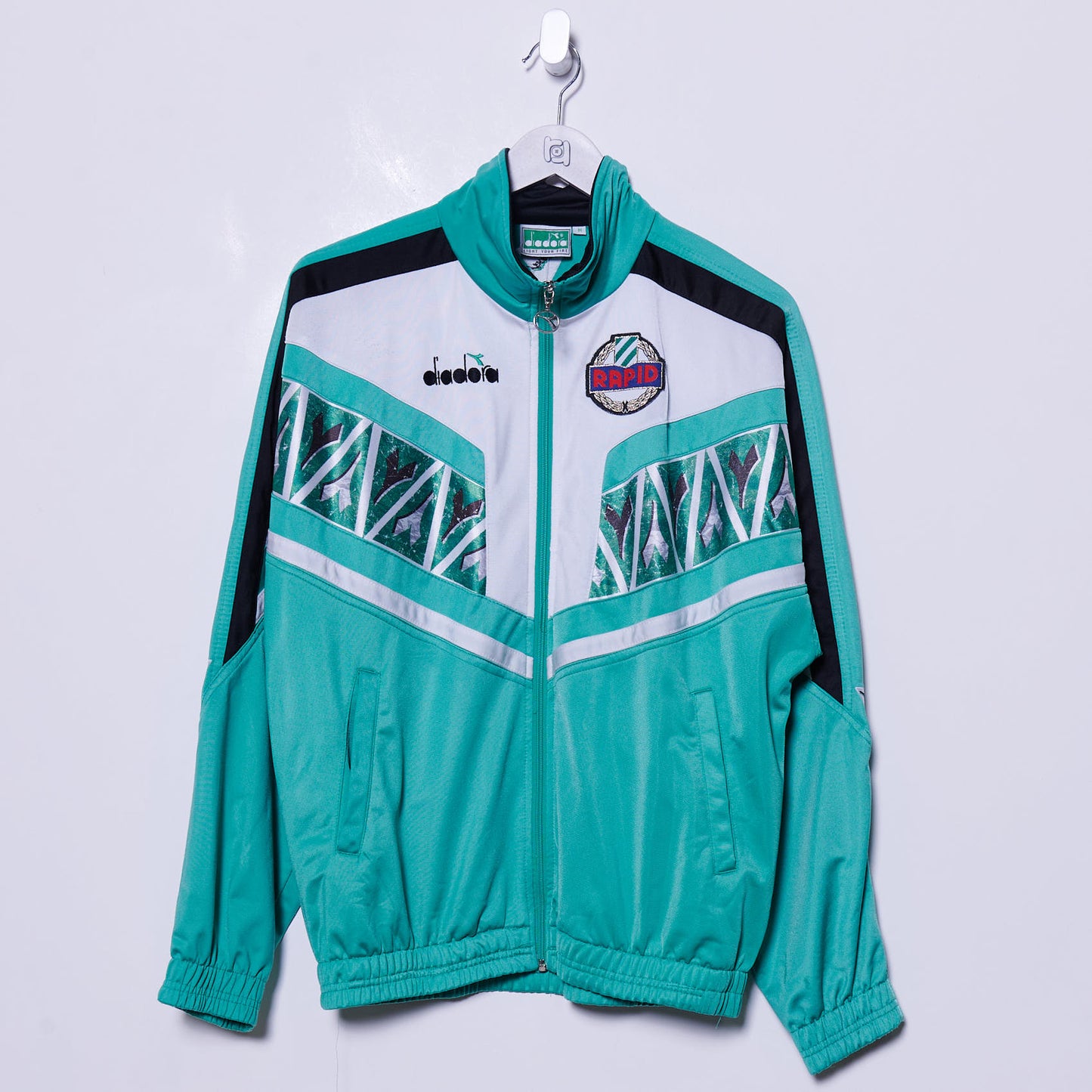 Vintage Rapid Vienna 90s Diadora Tracksuit Jacket Medium