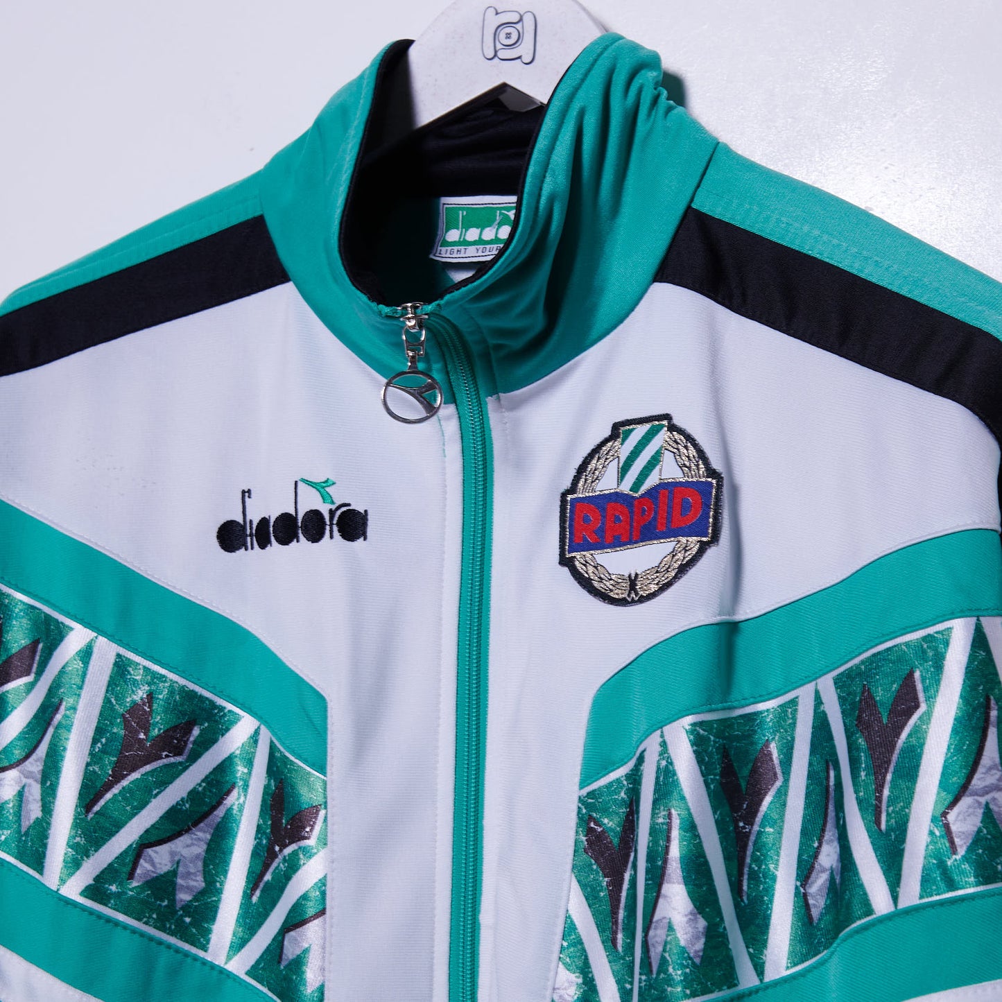 Vintage Rapid Vienna 90s Diadora Tracksuit Jacket Medium