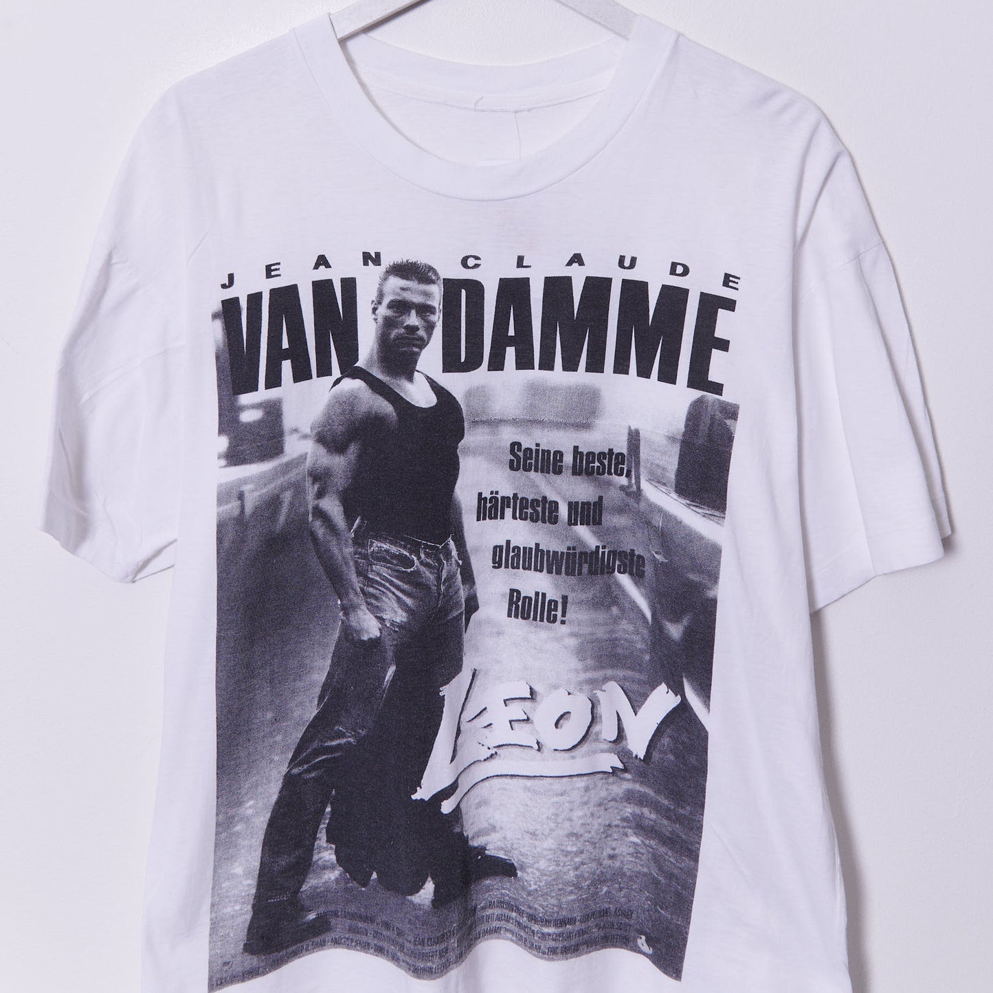 Vintage Jean Claude Van Damme Leon 90s Movie Promo T-Shirt XL