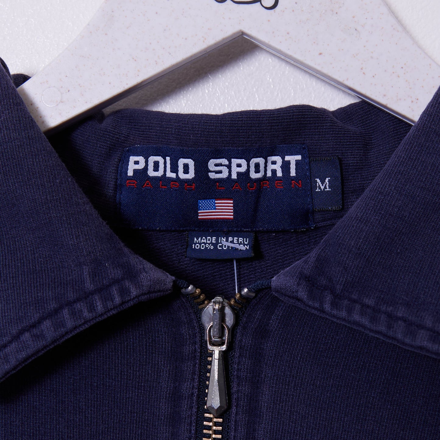 Vintage Ralph Lauren Polo Sport 90s Quarter Zip Sweatshirt Medium