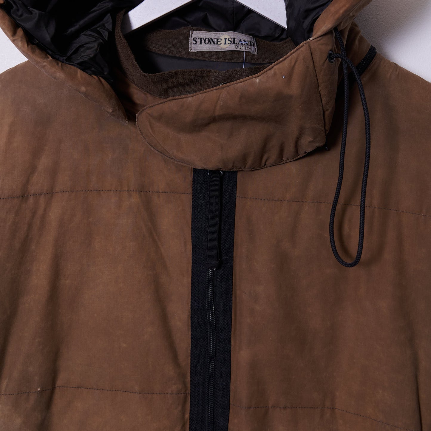 Vintage Stone Island Waxed Cotton Padded Jacket Medium