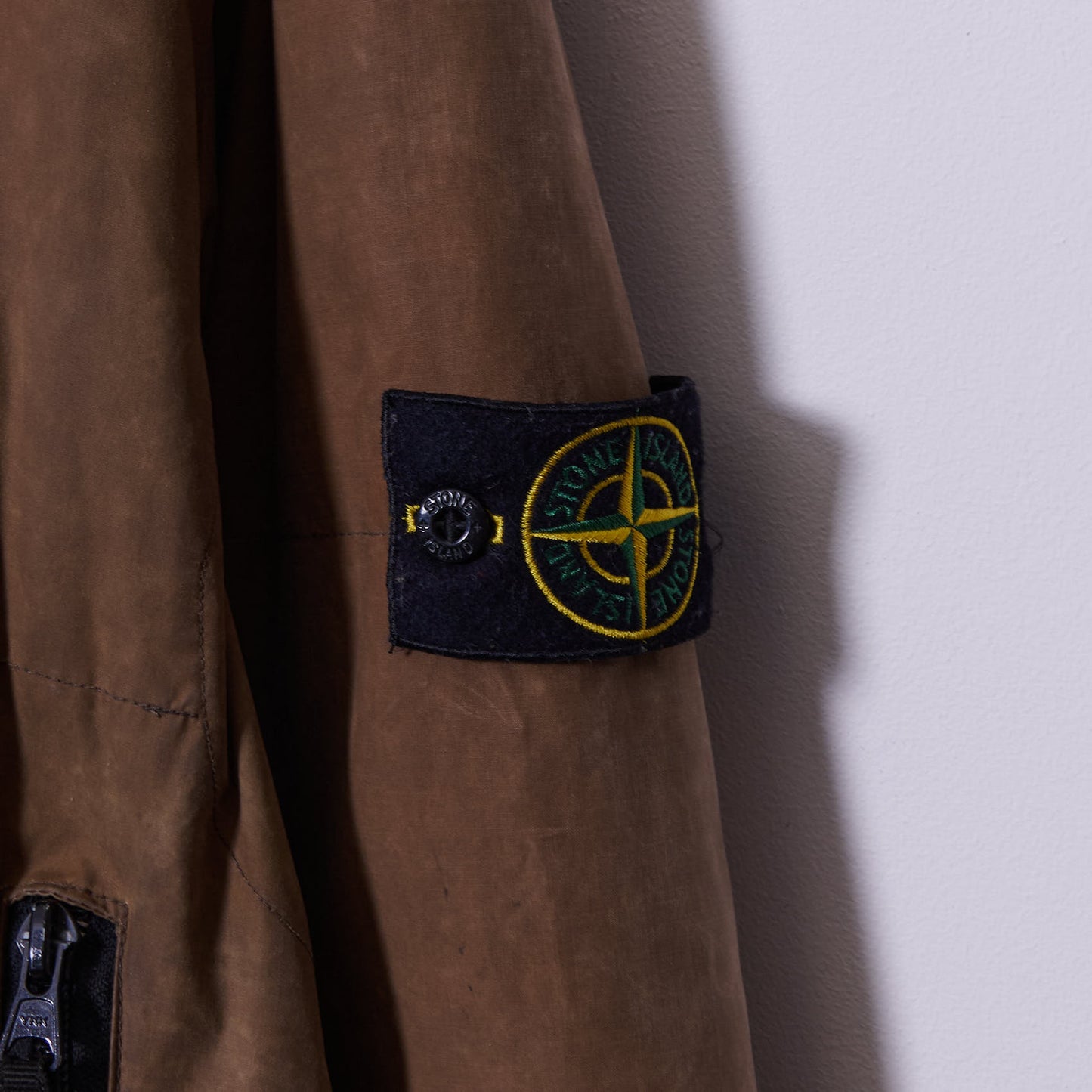 Vintage Stone Island Waxed Cotton Padded Jacket Medium